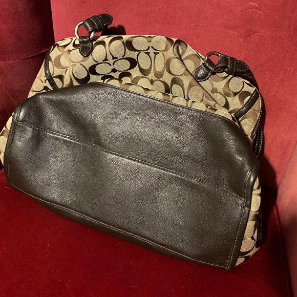 Medium Brown and Tan Coach Bag - Picture 3 of 6